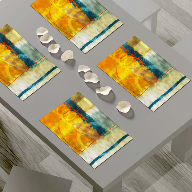 Napperon abstrait en polyester