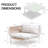 5 Piece Modular Sectional Sofa with Glass Coffee Table Set-128919443-130672104