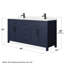 Beckett 66" Freestanding Double Bathroom Vanity with Cultured Marble Top-473309662-473309635-481319807