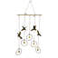 Hummingbird Bell Chime in Burnt Gold