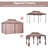 13 Ft. W x 10 Ft. D Steel Patio Gazebo-98181328