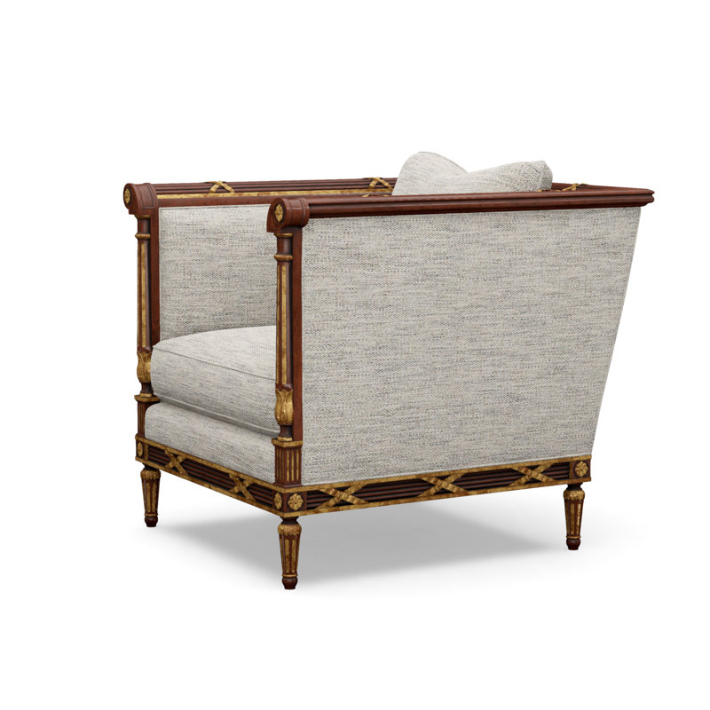 The Regent's Visit  Accent Chair, Merino Porcelain (Performance fabric) 1360-96
