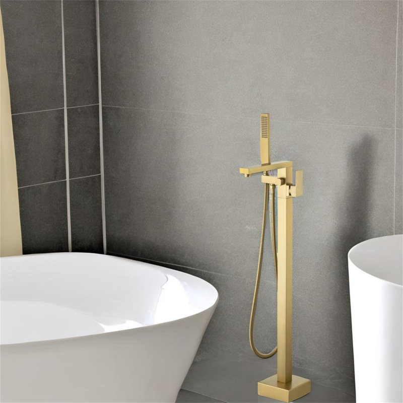 Floor Tub Filler, Gold