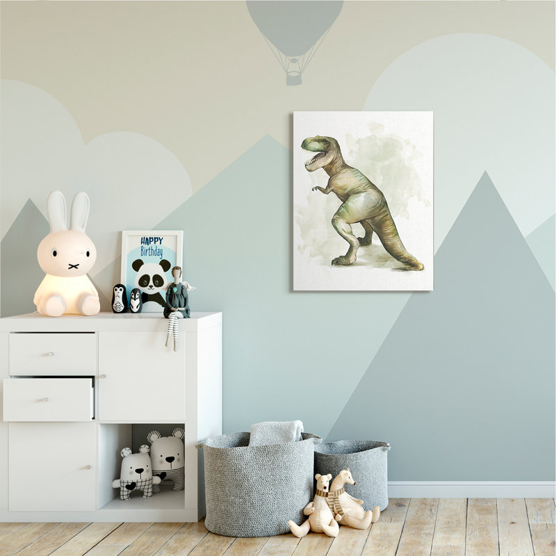 Dinosaure Abdul-Ahad T-Rex, Toile tendue, H 40 po x l 30 po x P 1,5 po