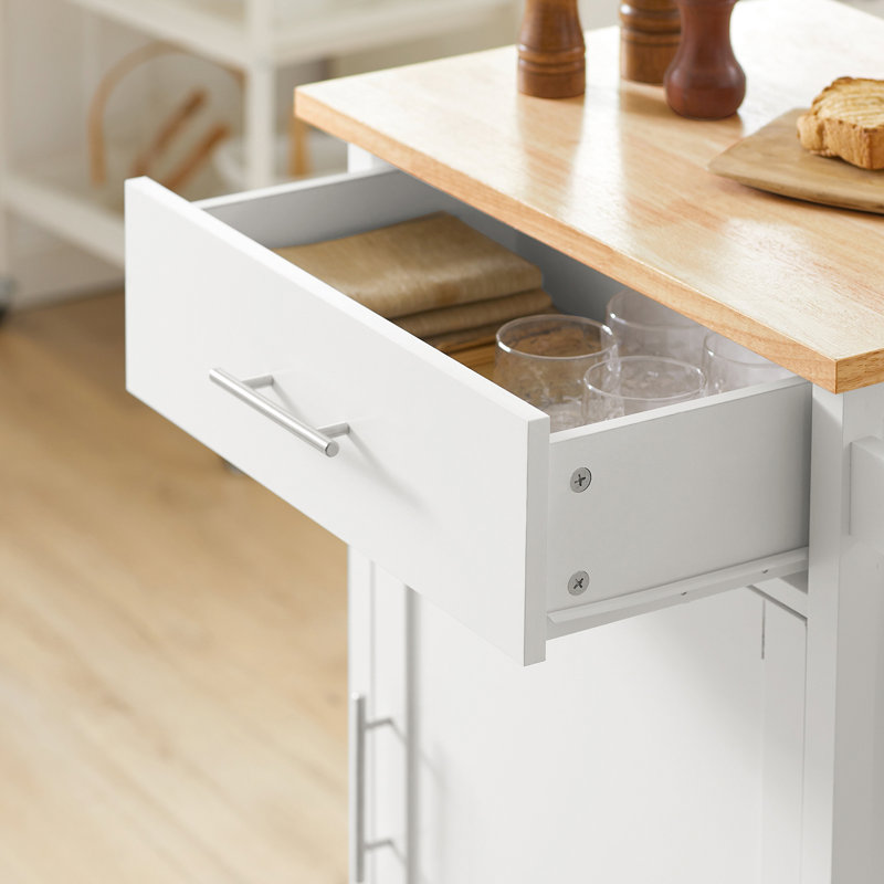 Gutherez Wood Kitchen Cart
