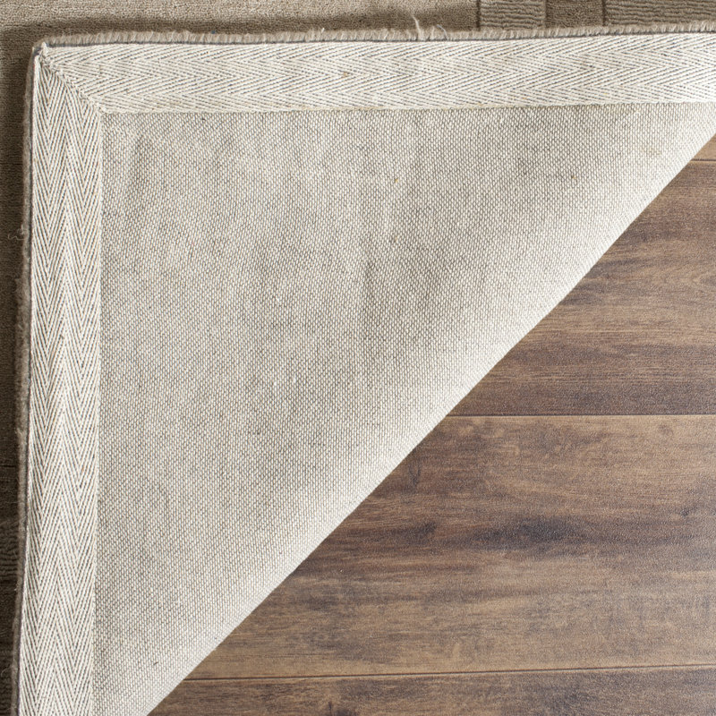 Tapis beige en laine touffeté à la main Deco, Rectangle 8 pi x 10 pi