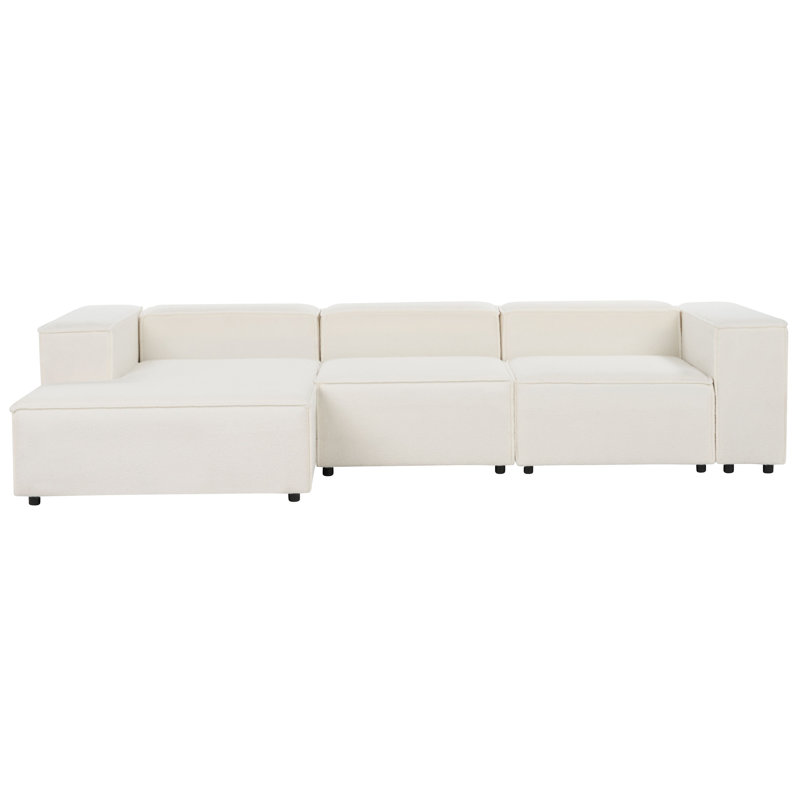 APRICA 3 Seater Boucle Sofa & Chaise, Left Hand Facing, 68" H x 326" W x 67" D