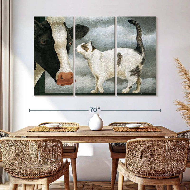 Cat And Cow, 42" H x 65" W