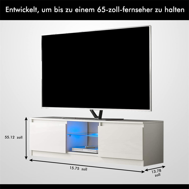 Jerad Unfinished TV Stand for TVs up to 65"