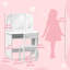Ensemble de coiffeuse Harriet Bee Kids, table de maquillage 2 en 1, table de jeu avec tabouret à miroir pliant, tablette de rangement, plateau amovible, pour petites filles de 3 à 8 ans, blanc