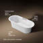 Volute 63 In. X 28-3/8 In. Freestanding Bath With Base