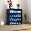 Boîte à chaussures avec lumière DEL RVB, boîte de rangement de chaussures empilable en bois avec porte en verre, boîte de rangement pour chaussures pour chaussures de sport-798763860