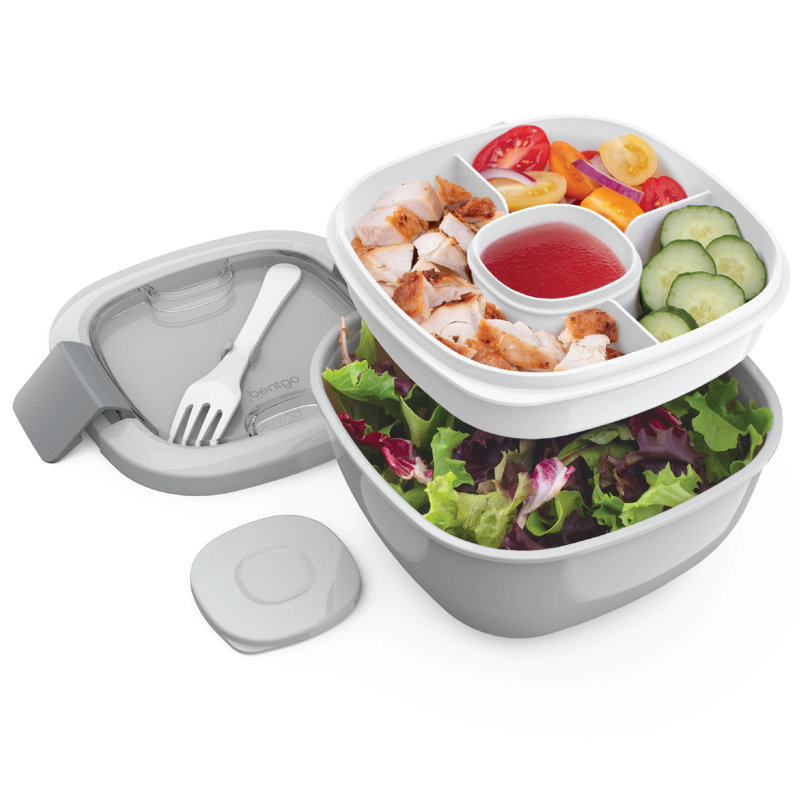 Boîtes à bento à salade, gris