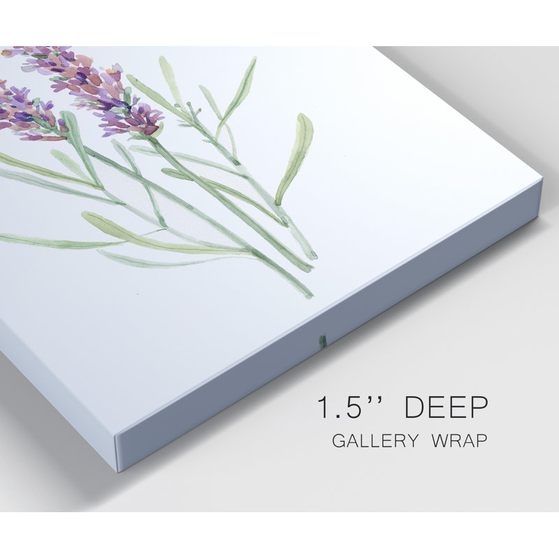 «Wildflower Botanical I», ensemble de 2 reproductions d'art, H 40 po x l 60 po x P 1 po, Toile tendue, Pas de tapis