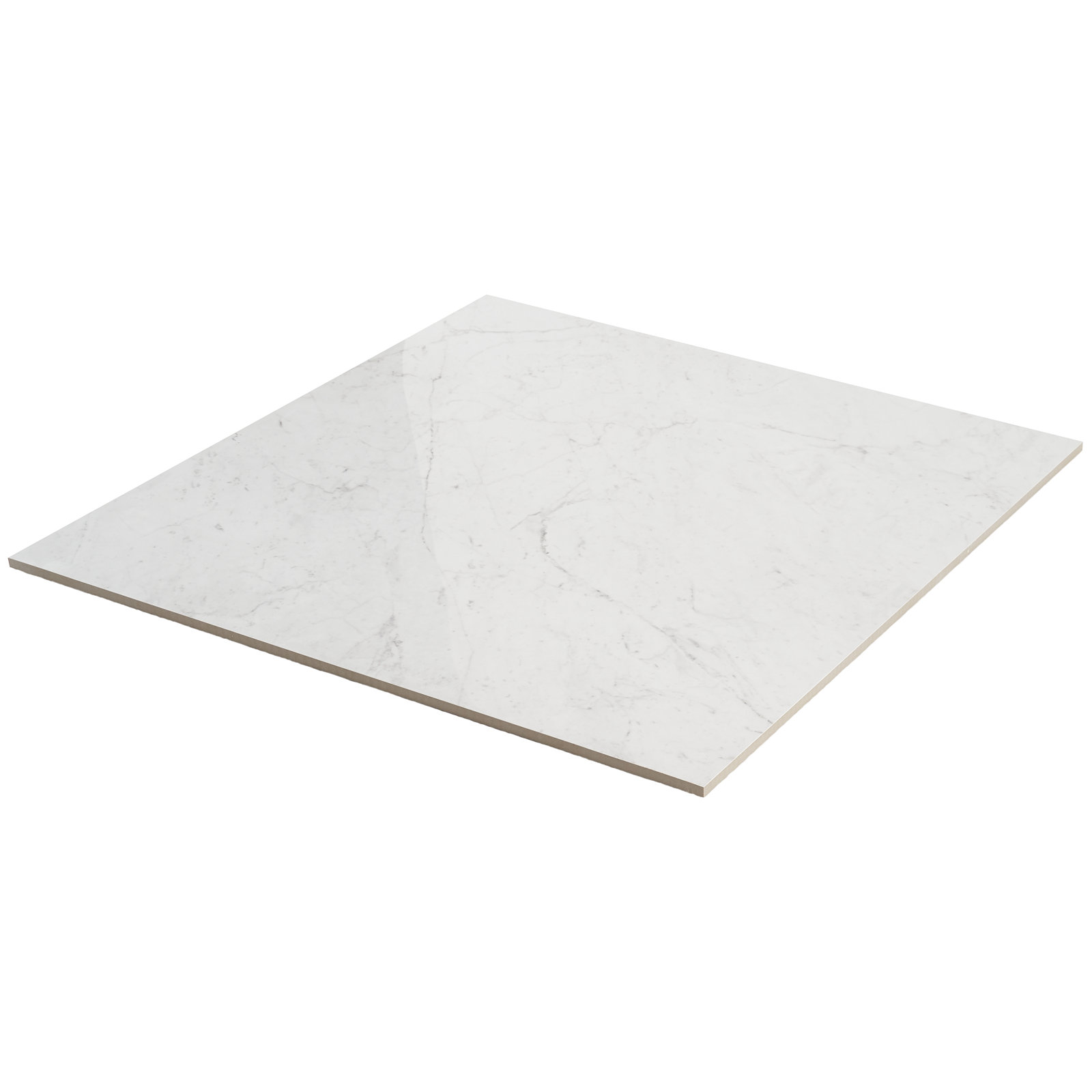 Large Format 24" x 24" Porcelain Tile, Carrara Giola
