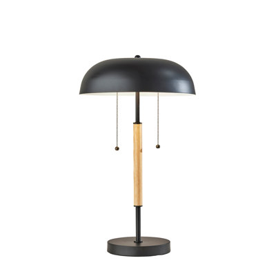 Lampe de bureau en bois massif Niles