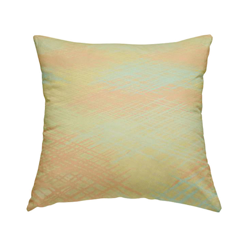 Heald Abstract Rectangular Cushion, Yellow/Orange, 55cm H x 55cm W x 5cm D