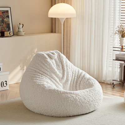Fauteuil à billes rétro en peluche