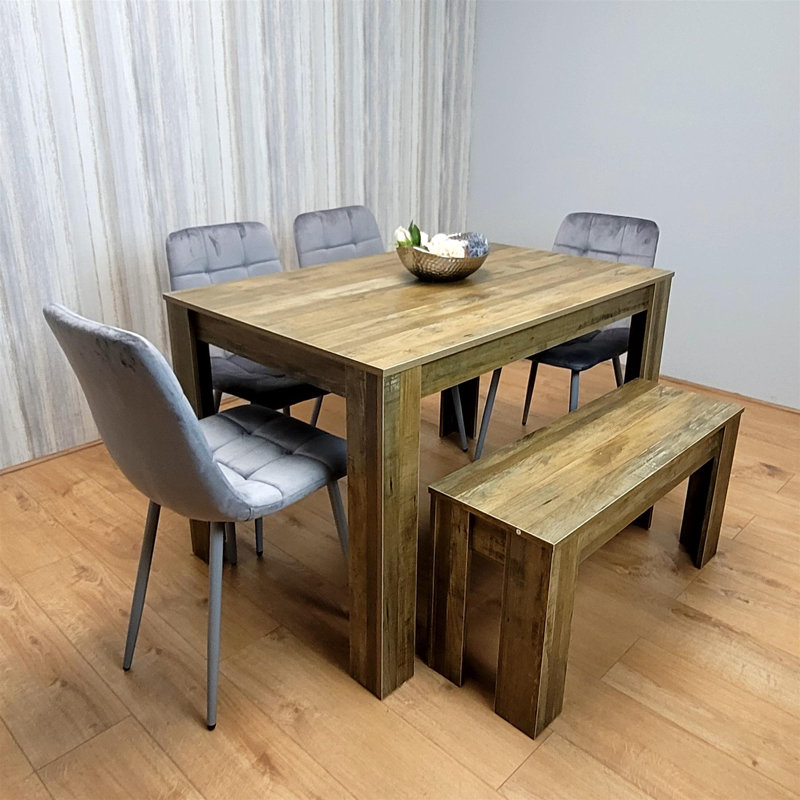 Romal 3 - Person Dining Set, 75cm H x 140cm W x 80cm D