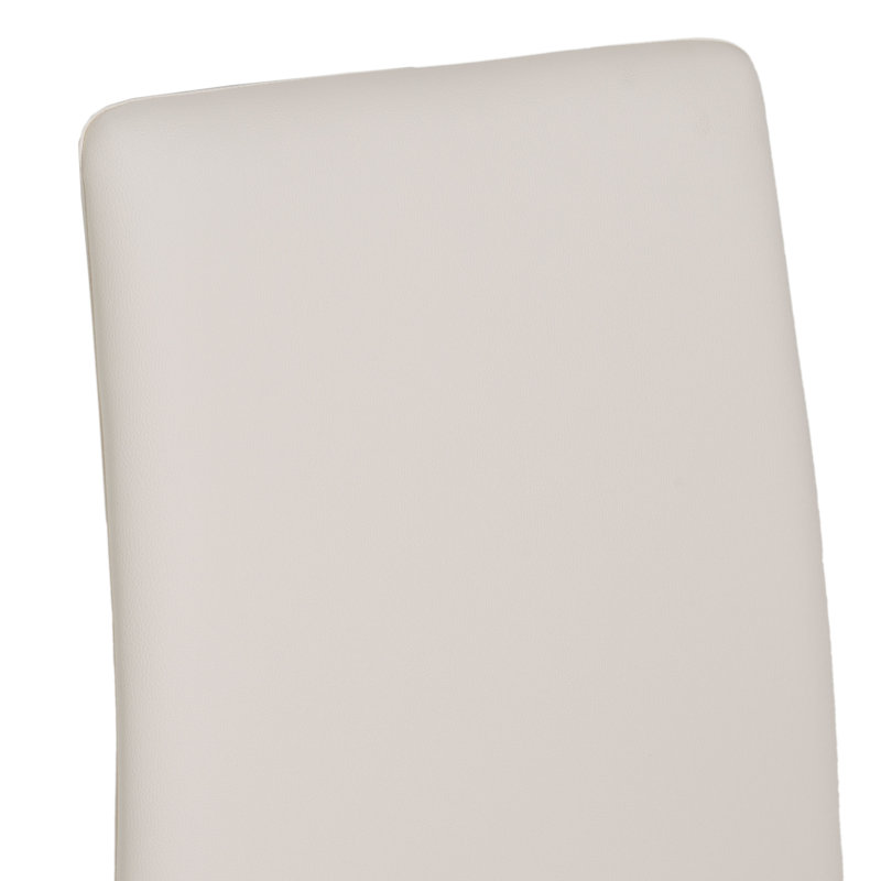 Oman  Faux Leather Side chair, White