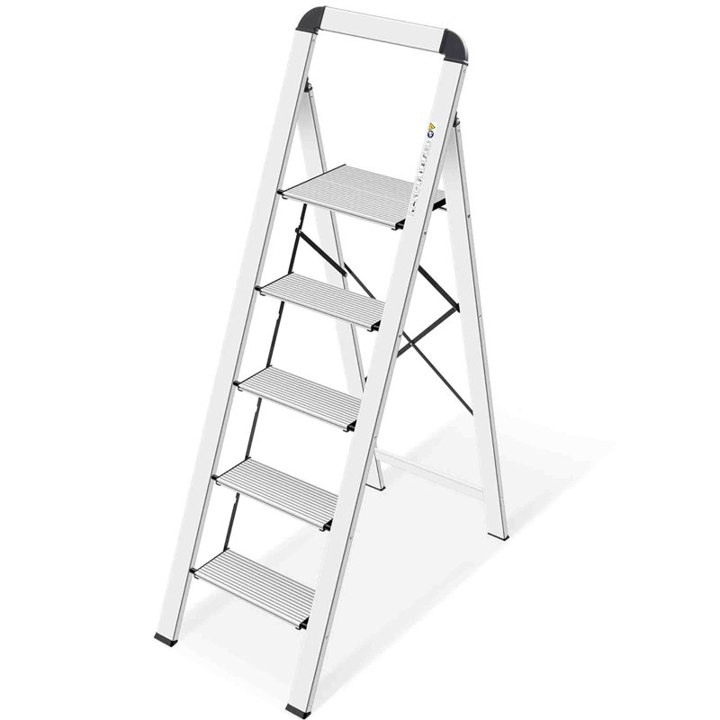 Aluminium Step Ladder, Silver