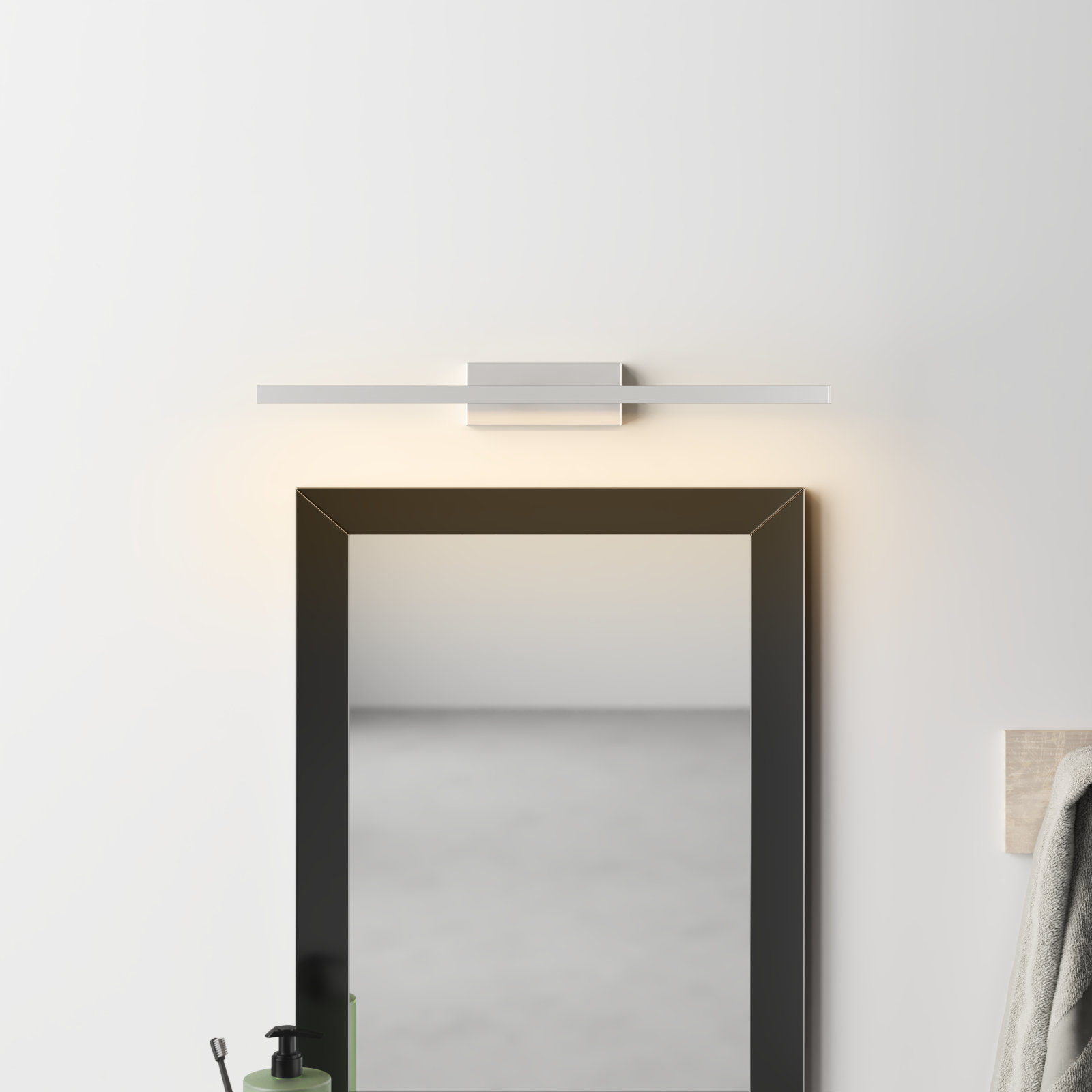 Rochelle Single Dimmable LED Bath Bar, Brushed Nickel, 3500K