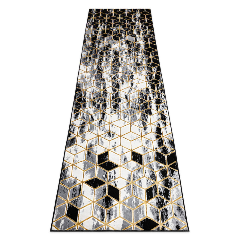 Runner Luitpold Geometrisch Machine Tufted Area Rug, Runner 80 x 250cm