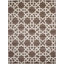 Tapis à motif géométrique brun Theodora-40285070