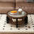 Ancient style round coffee table-106736334