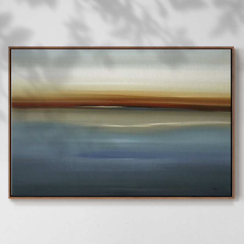«Beside the Blue II», reproduction sur toile tendue, Noyer, H 37 po x l 25 po x P 2 po