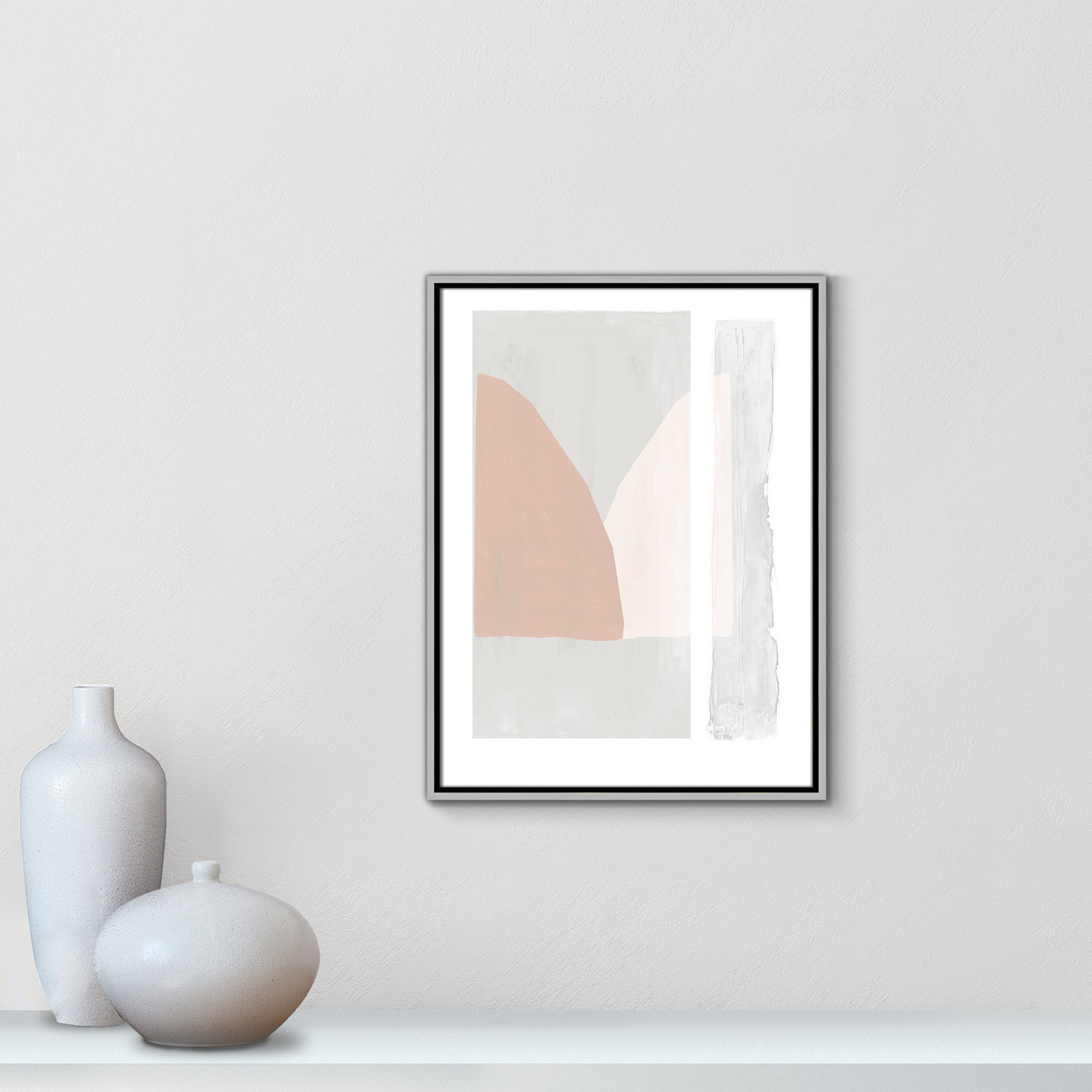 Soft and Light - Painting Print, 25.5" H x 19.5" W x 2" D, Silver Framed Canvas