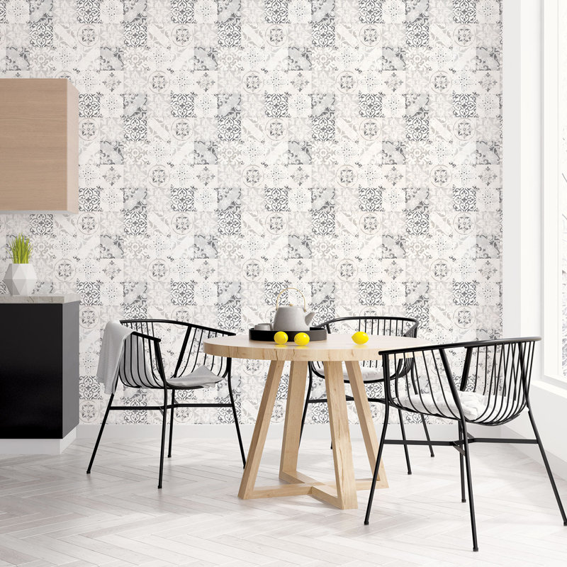 Domenick 1000cm x 53cm Matte Paste the Wall Wallpaper Roll, Black