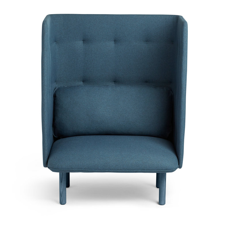 Méridienne QT, Tissage simple bleu foncé / mousseline