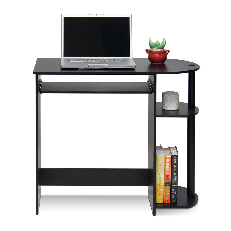 Simplistic Easy Assembly Computer Desk, Espresso