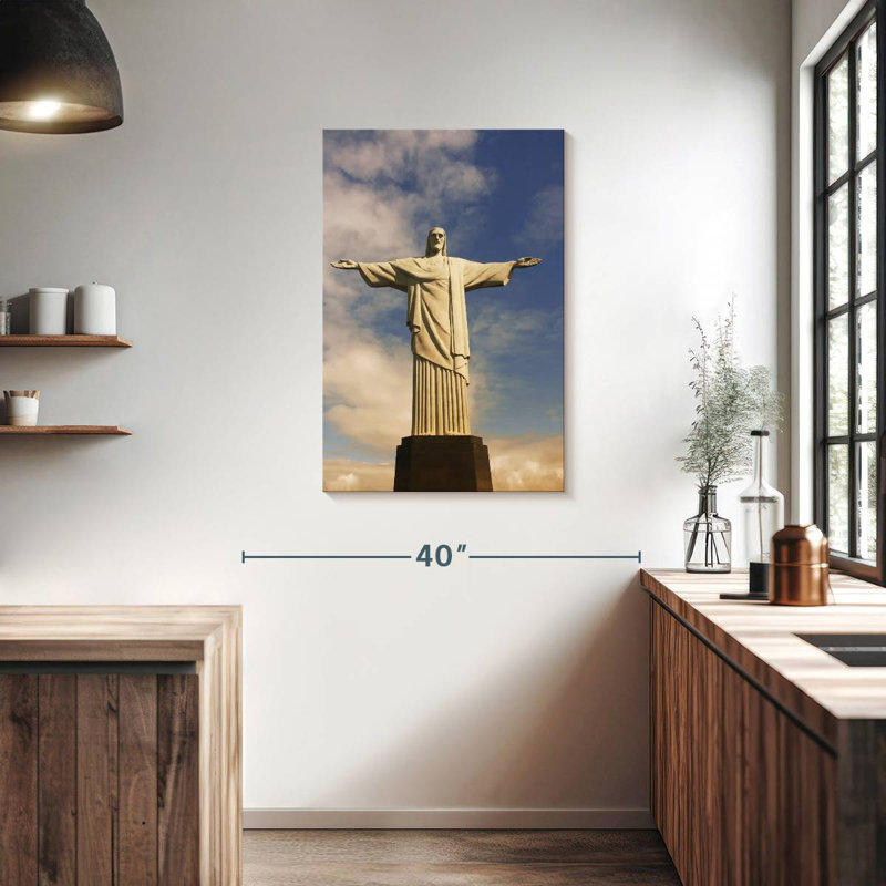 Statue du Christ Rédempteur, Aime, Brésil, H 36 po x l 24 po