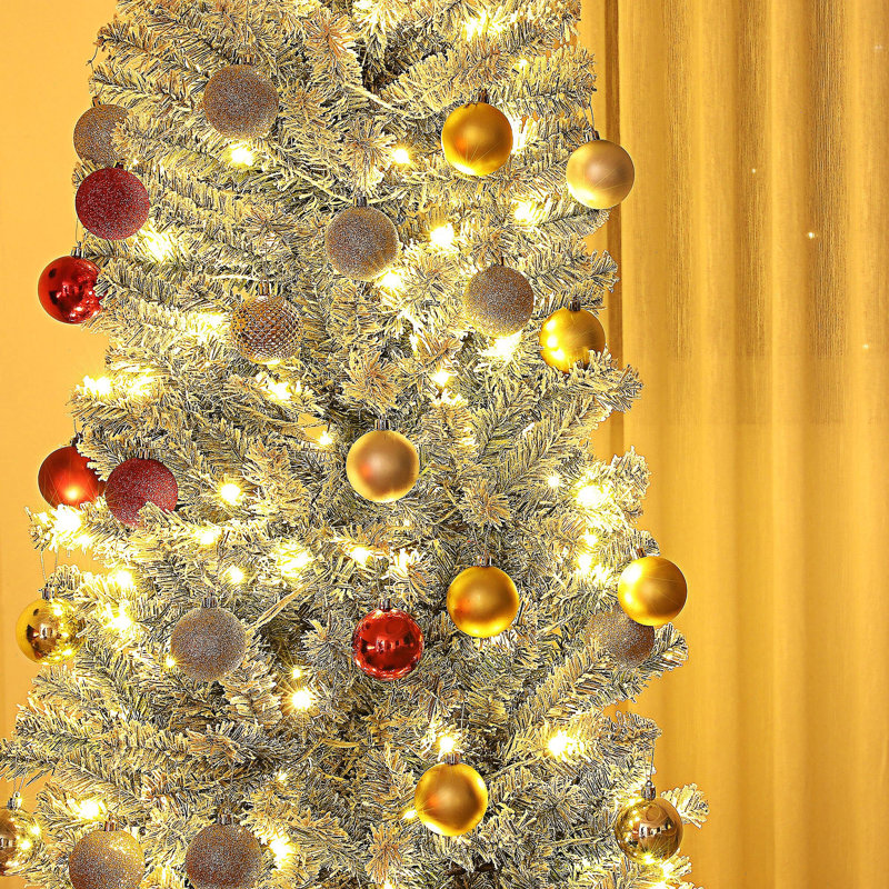Arbre de Noël crayon pré-éclairé, 7.4'