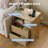 Bedside Table Nightstand with Bedside Storage, Bedroom Side Table and Organizer, Functional and Fluted Nightstand, for Bedroom, Living Room, Home Office-1213279055