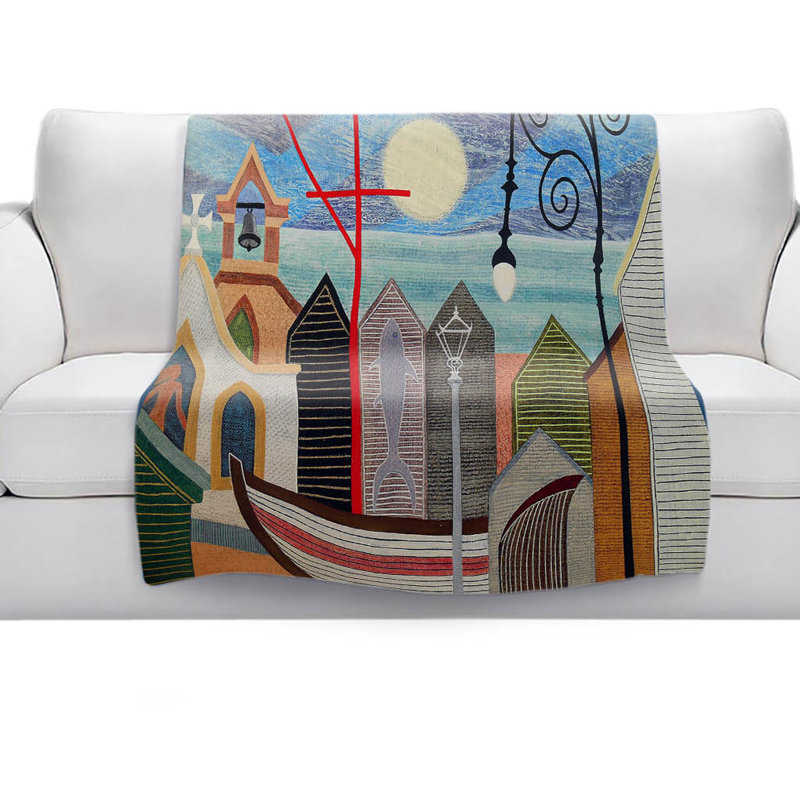 Couverture sherpae douce full moon, l 51 po x L 60 po