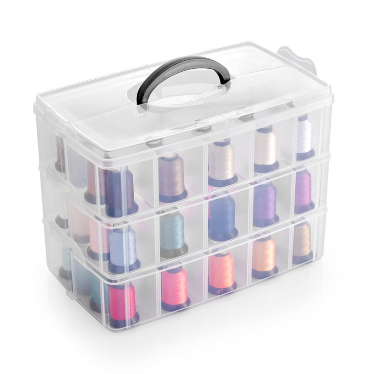 Craft Storage Box Organizer 3-tier Fishing Tackle Box Organizer Sewing Box  Nail Art Organizer With