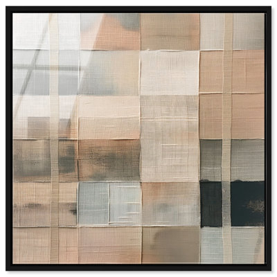Minimalist Mesh High-Gloss Frameless Acrylic Glass Wall Art Abstract Print by Oliver Gal, Ready to Hang, 12 x 12