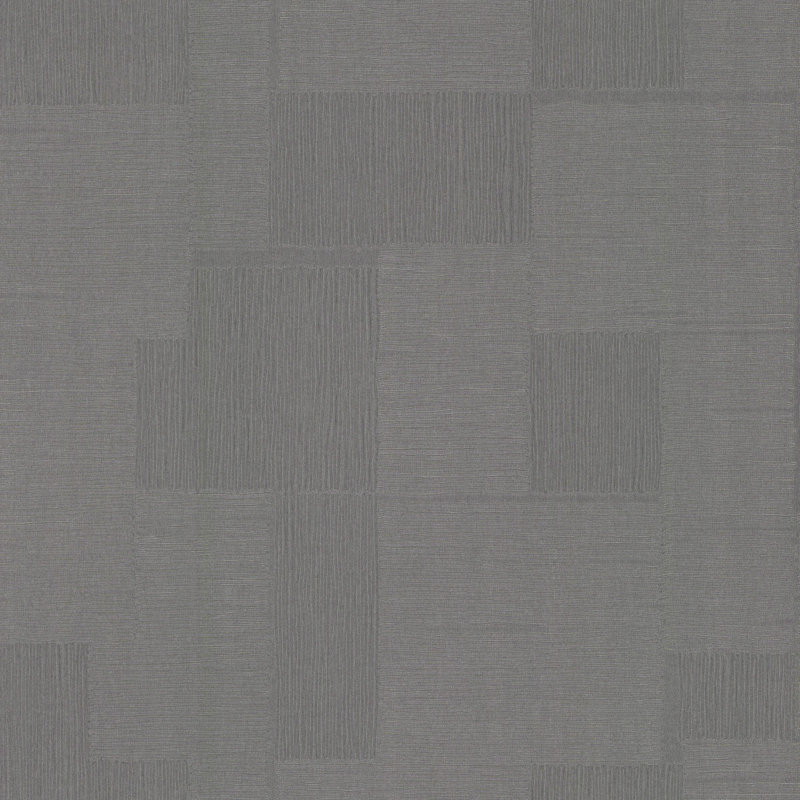 Geometric Metallic Wallpaper Roll, Gunmetal