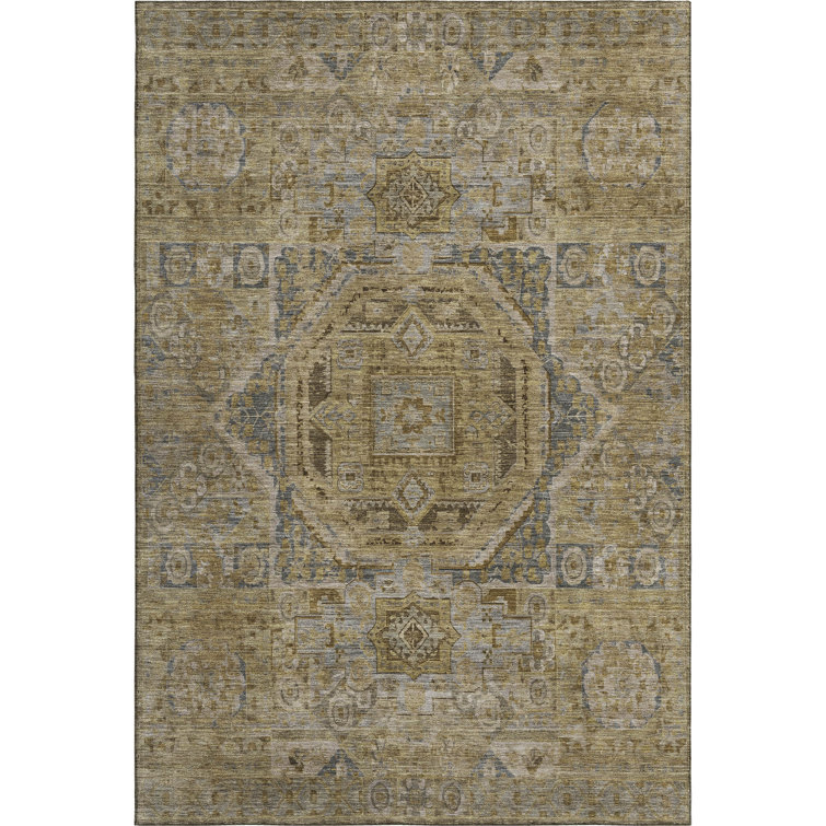 Premium Machine Washable Lubbers AMF1743 Global Rug