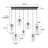 7-Light Kitchen Island Cluster Pendant-367856389