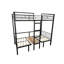 Lit mezzanine double avec ensemble de table transformable en lit superposé double