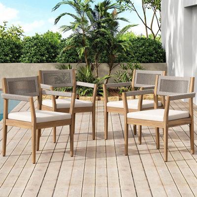 Acacia Wood Outdoor Dining Chairs