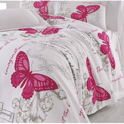 Couvre-lit / couvre-lit 100% coton Alvina