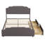 Bomford Upholstered Velvet Drawers Bed-1221958415-1221958414