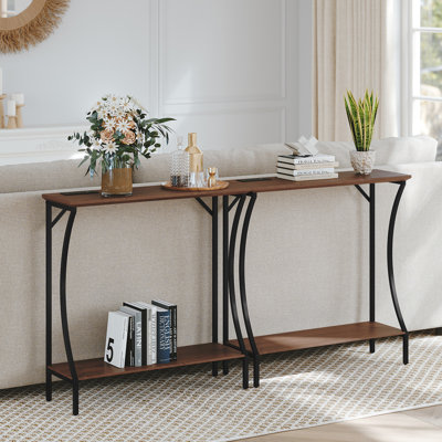 29.5'' Narrow Console Table with Power Outlets