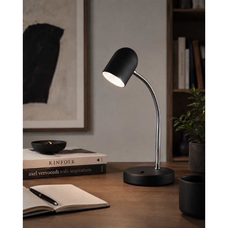 Lampe de bureau 14 po Andrea, Noir