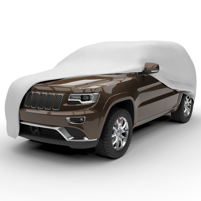 Gray Breathable Water Repellant SUV Cover, 186" x 59" x 60"